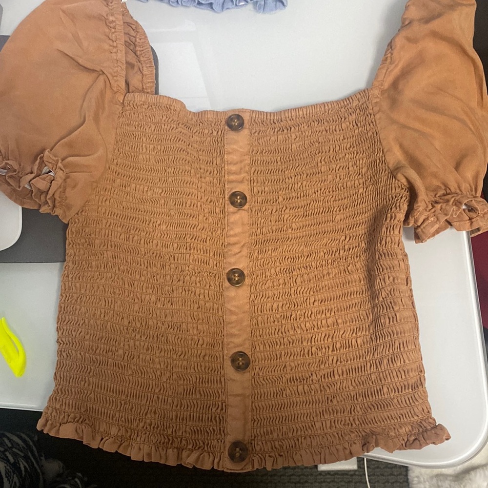 Light brown Cropped top